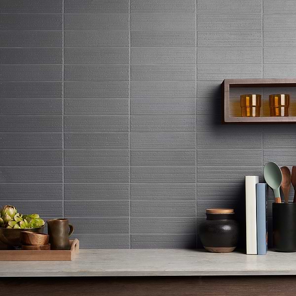 Close Out - Rugrose Moon Gray 3x10; in Gray White Body Ceramic; for Backsplash, Bathroom Wall, Kitchen Wall, Shower Wall, Wall Tile; in Style Ideas Contemporary, Craftsman, Industrial, Modern, Rustic