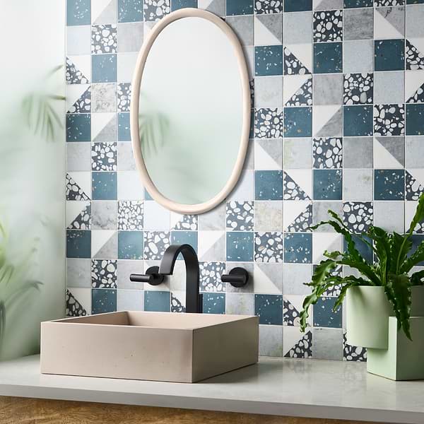 Elizabeth Sutton Terrazzi Starling Mixed Finish Marble + Terrazzo