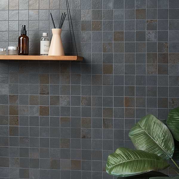 Angela Harris San Francisco Black 2x2 Matte; in Black Porcelain; for Backsplash, Bathroom Floor, Bathroom Wall, Commercial Floor, Floor Tile, Kitchen Floor, Kitchen Wall, Outdoor Floor, Outdoor Wall, Pool Tile, Shower Floor, Shower Wall, Wall Tile; in Style Ideas Classic, Contemporary, Industrial, Mediterranean, Transitional