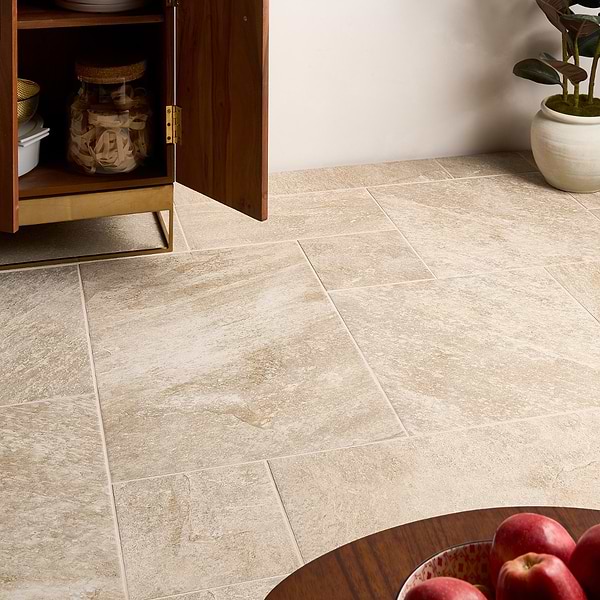 Oberon Sand Beige French Pattern; in Porcelain; for Backsplash, Bathroom Floor, Bathroom Wall, Commercial Floor, Floor Tile, Kitchen Floor, Kitchen Wall, Outdoor Floor, Outdoor Wall, Pool Tile, Shower Floor, Shower Wall, Wall Tile; in Style Ideas Farmhouse, Mid Century, Rustic, Traditional, Transitional