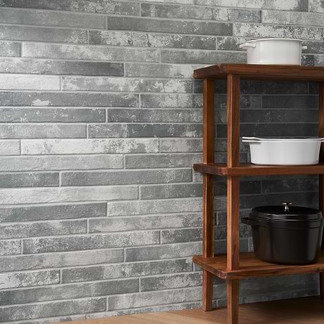 Alto Brick Light Gray 2x18 Matte Porcelain Tile