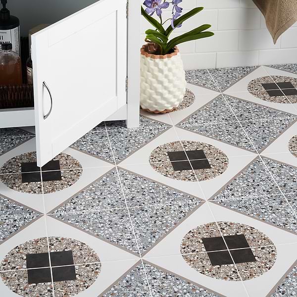 Frammenti Deco Azur 8x8 Matte Porcelain