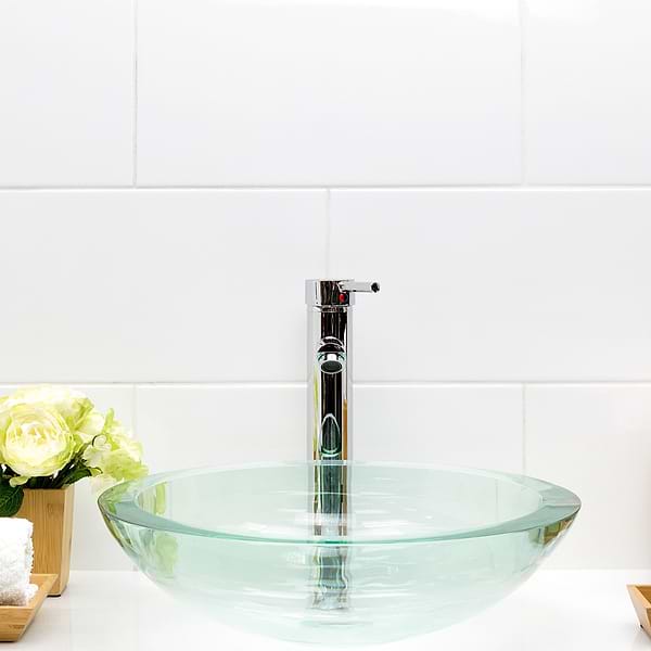 Everyday 8x16 White Ceramic Tile; in White Ceramic; for Backsplash, Bathroom Wall, Kitchen Wall, Shower Wall, Wall Tile; in Style Ideas Beach, Classic, Cottage, Craftsman, Farmhouse, Industrial, Mid Century, Modern, Traditional, Transitional