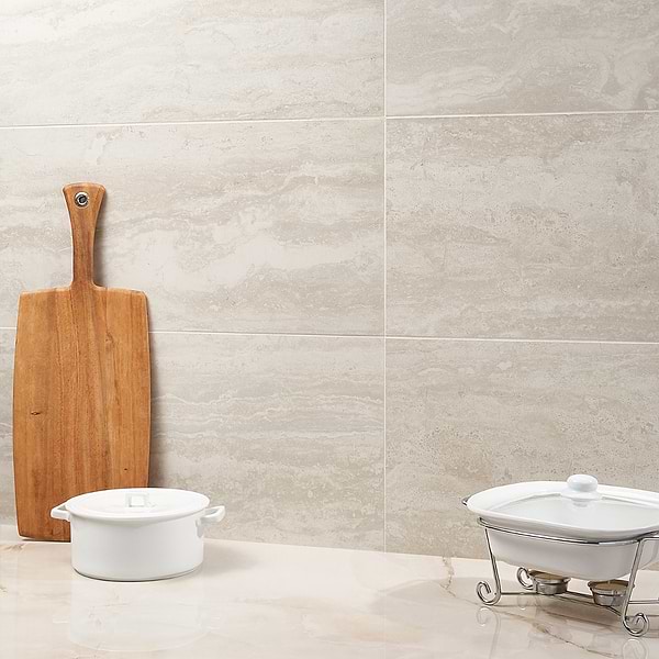 Everyday Travertine Cream 12x24 Matte Porcelain
