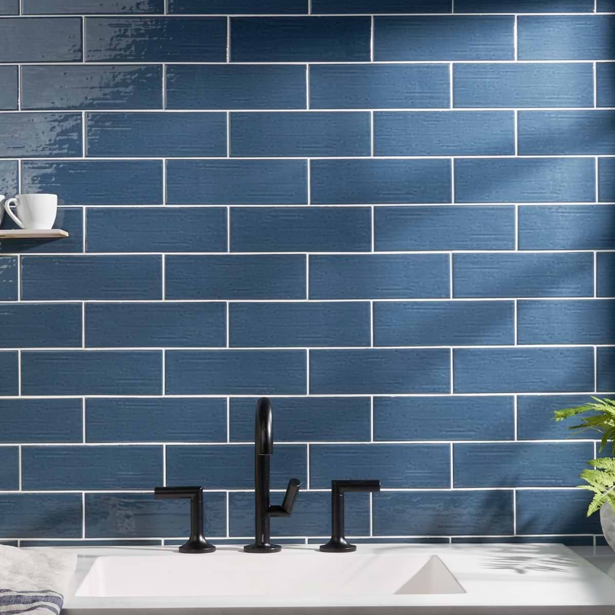 Shop Una Blue Polished 3x9 | SohoStudioCorp.com