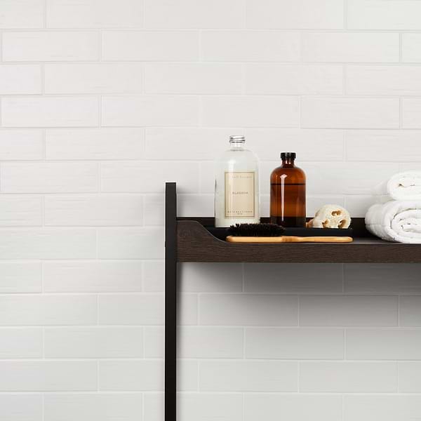 Una White Matte 3x9; in White Porcelain; for Backsplash, Bathroom Floor, Bathroom Wall, Commercial Floor, Floor Tile, Kitchen Floor, Kitchen Wall, Outdoor Wall, Pool Tile, Shower Floor, Shower Wall, Wall Tile; in Style Ideas Classic, Contemporary, Craftsman, Farmhouse, Industrial, Mediterranean, Mid Century, Modern, Traditional, Transitional