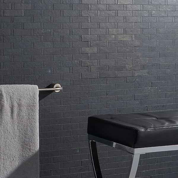 Artile Black Gold Weave; in Black Porcelain; for Backsplash, Bathroom Floor, Bathroom Wall, Commercial Floor, Floor Tile, Kitchen Floor, Kitchen Wall, Outdoor Floor, Outdoor Wall, Pool Tile, Shower Floor, Shower Wall, Wall Tile; in Style Ideas Contemporary, Industrial, Modern, Traditional, Transitional