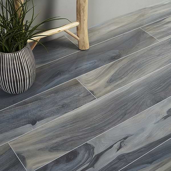 Brazilian Tiger Blue 8x48 Polished Porcelain Wood Look Tile