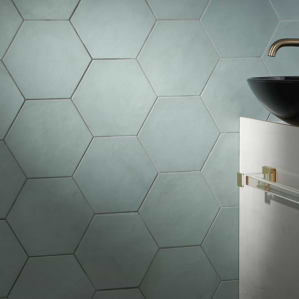 Banza Green Cielo 8" Hexagon Matte Porcelain Tile