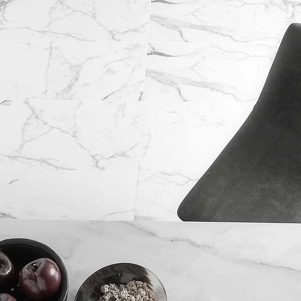 Lithe Statuario Venato 12x24 Matte Porcelain