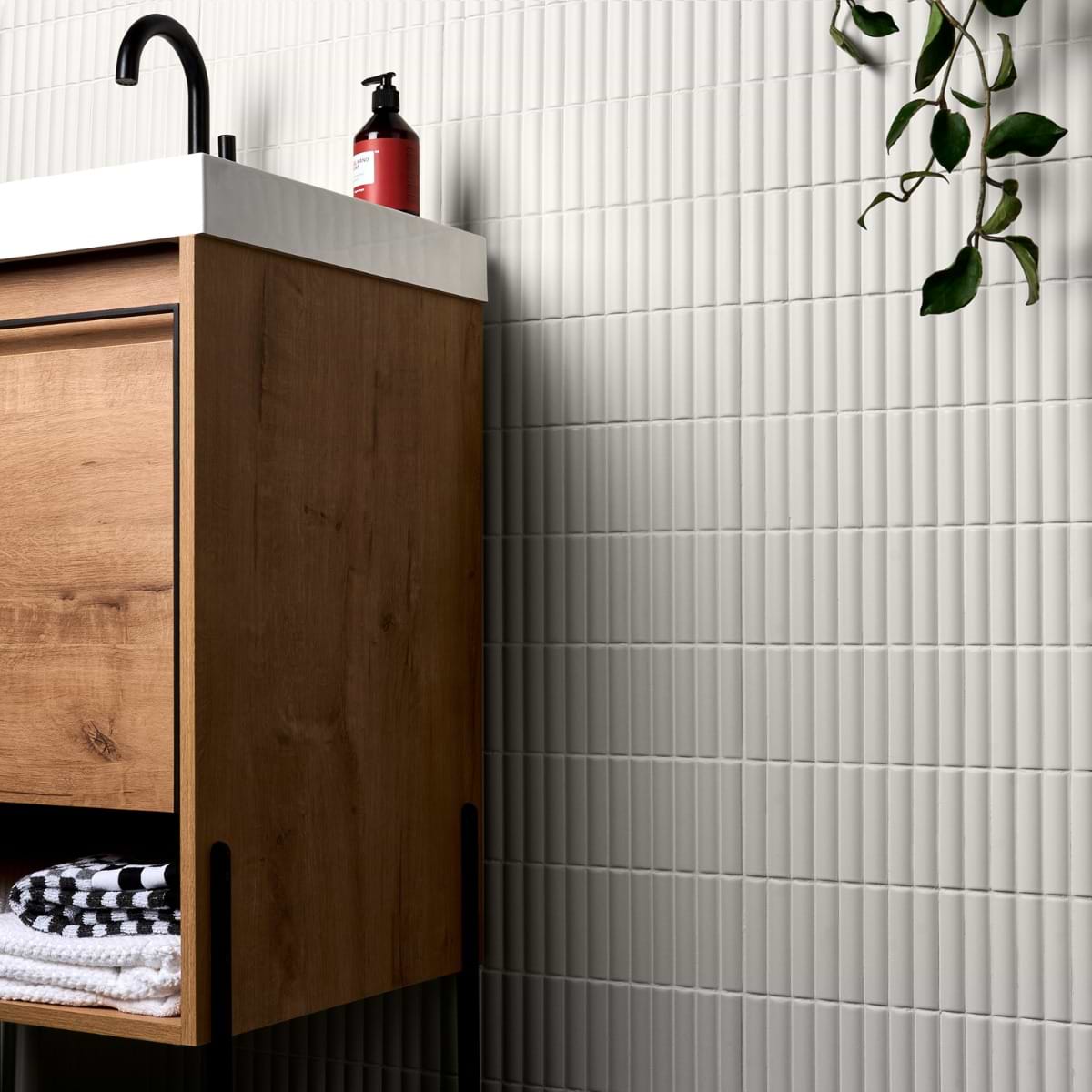 Shop Sample-Saera Ribbed White 4x12 at sohostudiocorp.com