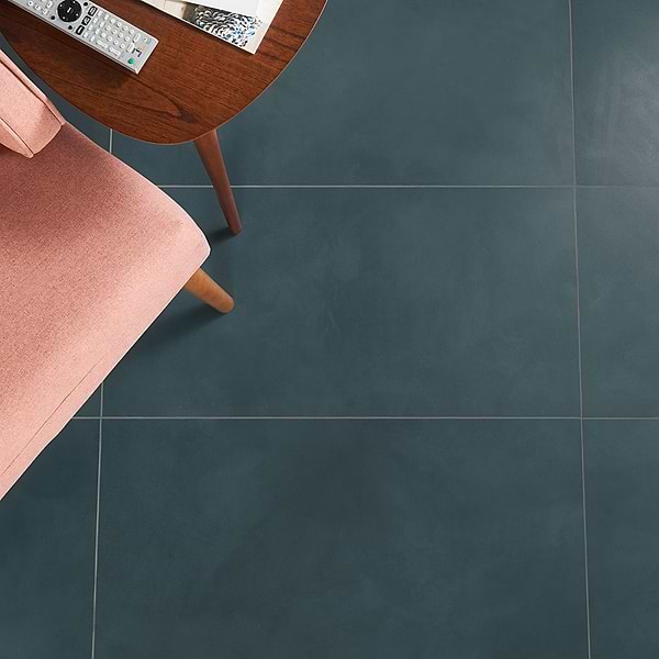 Tara Karma 16x32; in Blue Porcelain; for Backsplash, Bathroom Floor, Bathroom Wall, Commercial Floor, Floor Tile, Kitchen Floor, Kitchen Wall, Outdoor Wall, Shower Floor, Shower Wall, Wall Tile; in Style Ideas Contemporary, Mid Century, Modern, Traditional, Transitional