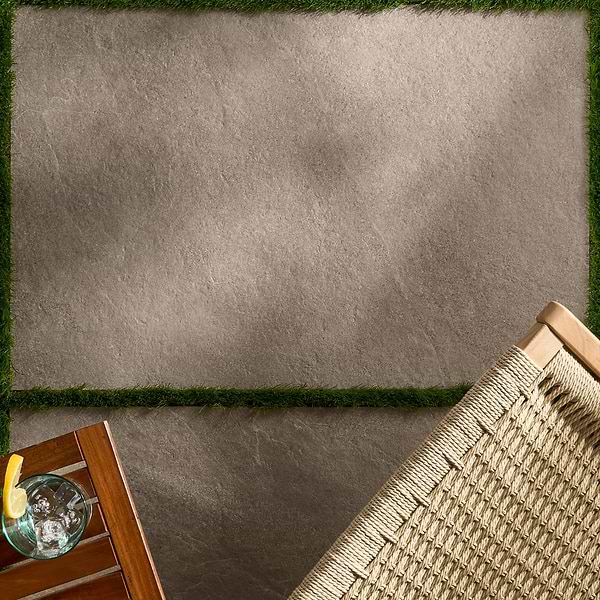 Motley Caramel Brown 24x36 2CM Limestone Look Matte Porcelain Paver