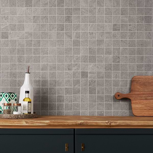 Motley Slate Gray 2x2 Matte; in Gray Color Body Porcelain; for Backsplash, Bathroom Floor, Bathroom Wall, Commercial Floor, Floor Tile, Kitchen Floor, Kitchen Wall, Outdoor Floor, Outdoor Wall, Pool Tile, Shower Floor, Shower Wall, Wall Tile