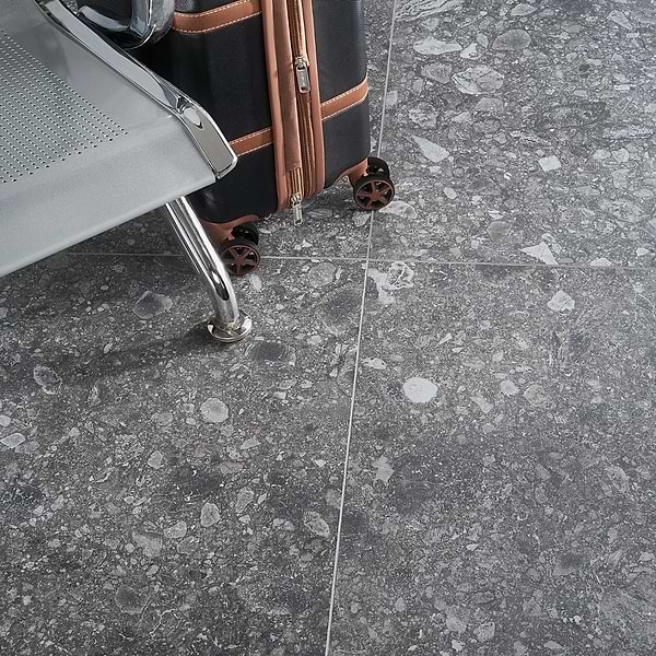 Norr 2.0 Charcoal 24x24; in Charcoal Porcelain; for Backsplash, Bathroom Floor, Bathroom Wall, Commercial Floor, Floor Tile, Kitchen Floor, Kitchen Wall, Outdoor Floor, Outdoor Wall, Shower Wall, Wall Tile; in Style Ideas Classic, Craftsman, Industrial, Modern, Rustic