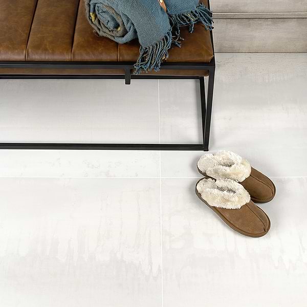 Angela Harris Bellissimo Light Silver 24x24; in Metallic Light Silver Porcelain; for Backsplash, Bathroom Floor, Bathroom Wall, Commercial Floor, Floor Tile, Kitchen Floor, Kitchen Wall, Outdoor Floor, Outdoor Wall, Shower Wall, Wall Tile; in Style Ideas Art Deco, Contemporary, Craftsman, Industrial, Mid Century, Modern