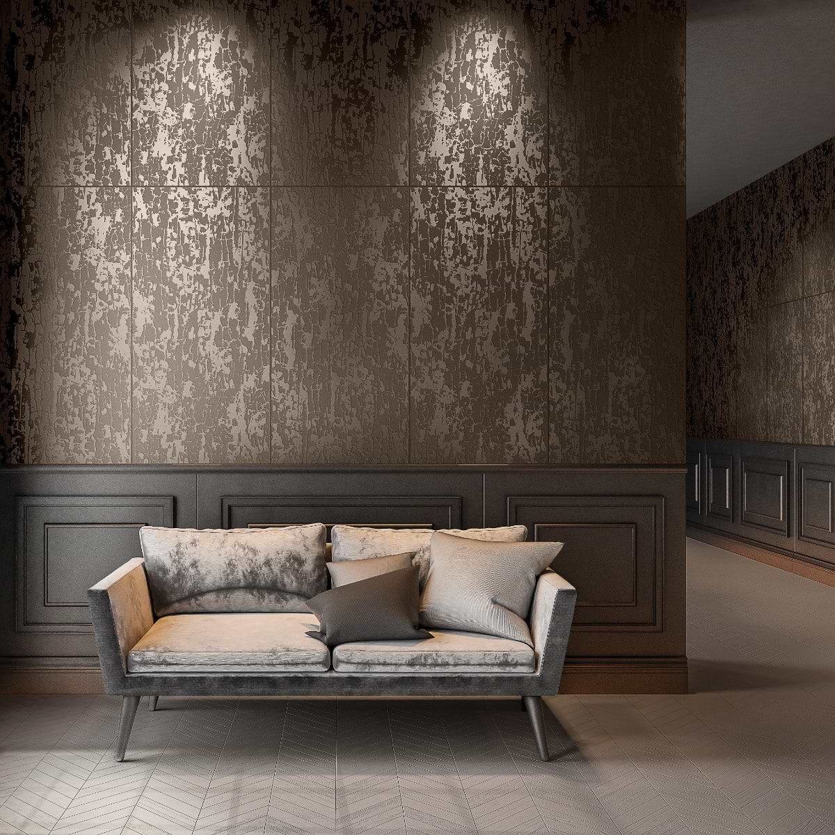 Shop Art Abstract Moka 24x48 | SohoStudioCorp.com