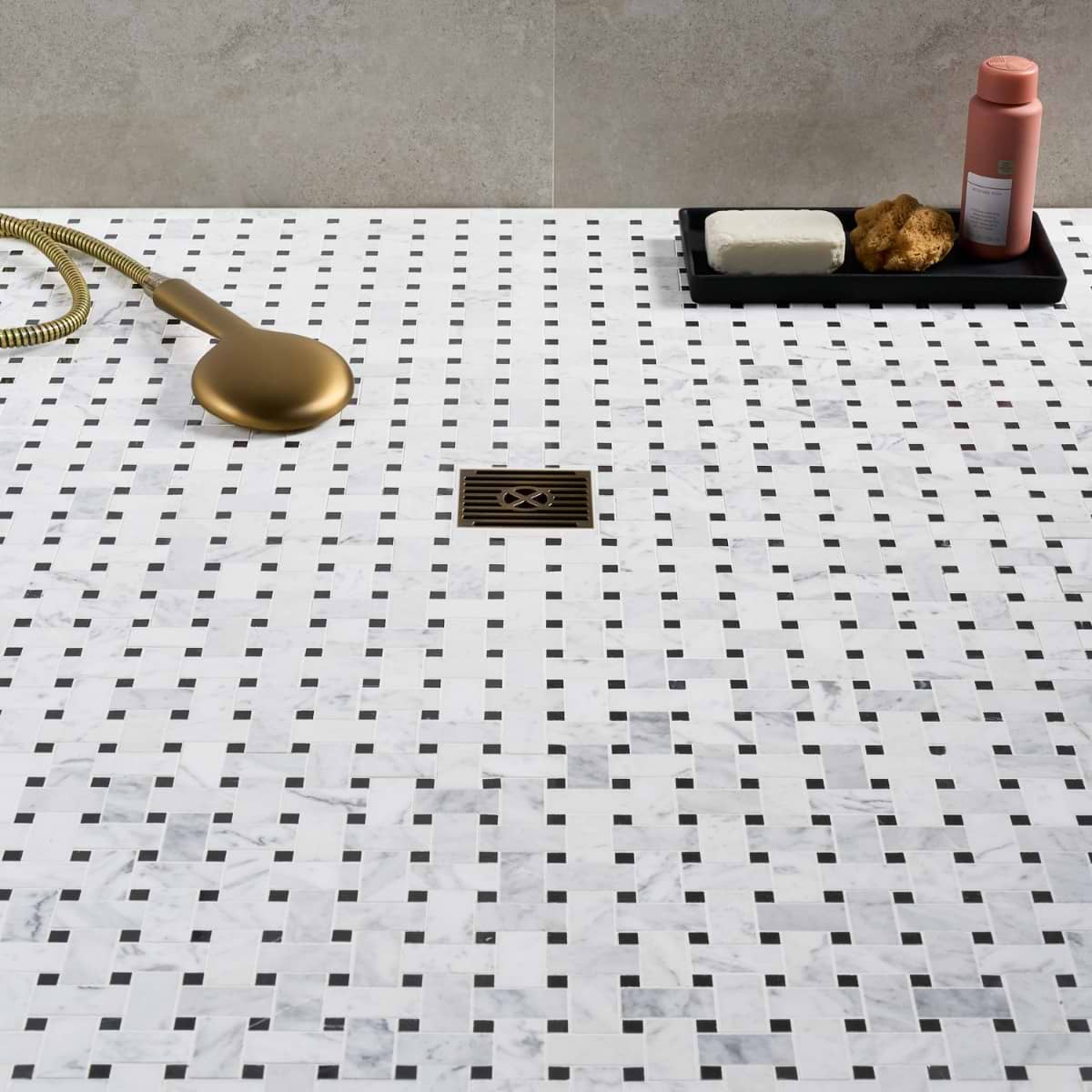 Shop Trenza White Carrara & Black Dot | SohoStudioCorp.com