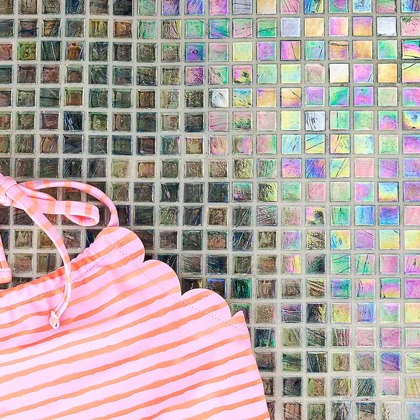 Celeste Harbor Fog Glass Tile 