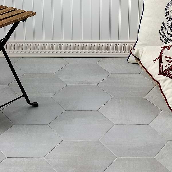 Elementary Argent; in Light Gray Porcelain; for Backsplash, Bathroom Floor, Bathroom Wall, Commercial Floor, Floor Tile, Kitchen Floor, Kitchen Wall, Shower Floor, Shower Wall, Wall Tile; in Style Ideas Craftsman, Industrial, Mid Century, Modern