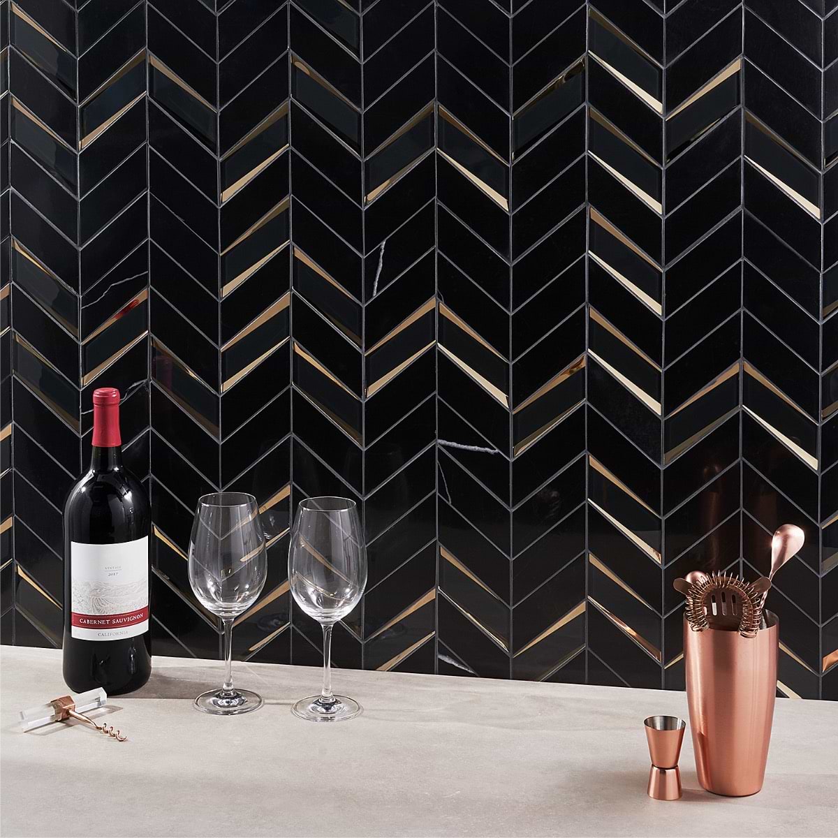 Shop Giazza Portoro - Black Jade and Glass | SohoStudioCorp.com