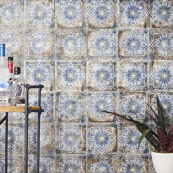 Tapestry Flora 8x8 Matte Porcelain Tile