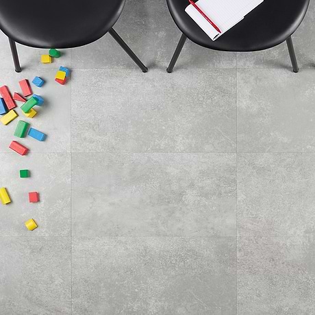 Mercer Metalcrete Platinum 12x24 - 2.0mm/12mil Wear Layer - Glue Down Matte Luxury Vinyl
