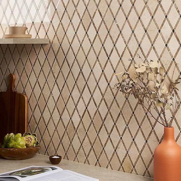 Close Out - Majestic Crema Marfil + Emperador Lt + Emperador Dk; in Cream, Light + Brown Crema Marfil + Emperador; for Backsplash, Bathroom Floor, Bathroom Wall, Commercial Floor, Floor Tile, Kitchen Floor, Kitchen Wall, Outdoor Wall, Shower Floor, Shower Wall, Wall Tile; in Style Ideas Craftsman, Traditional, Transitional