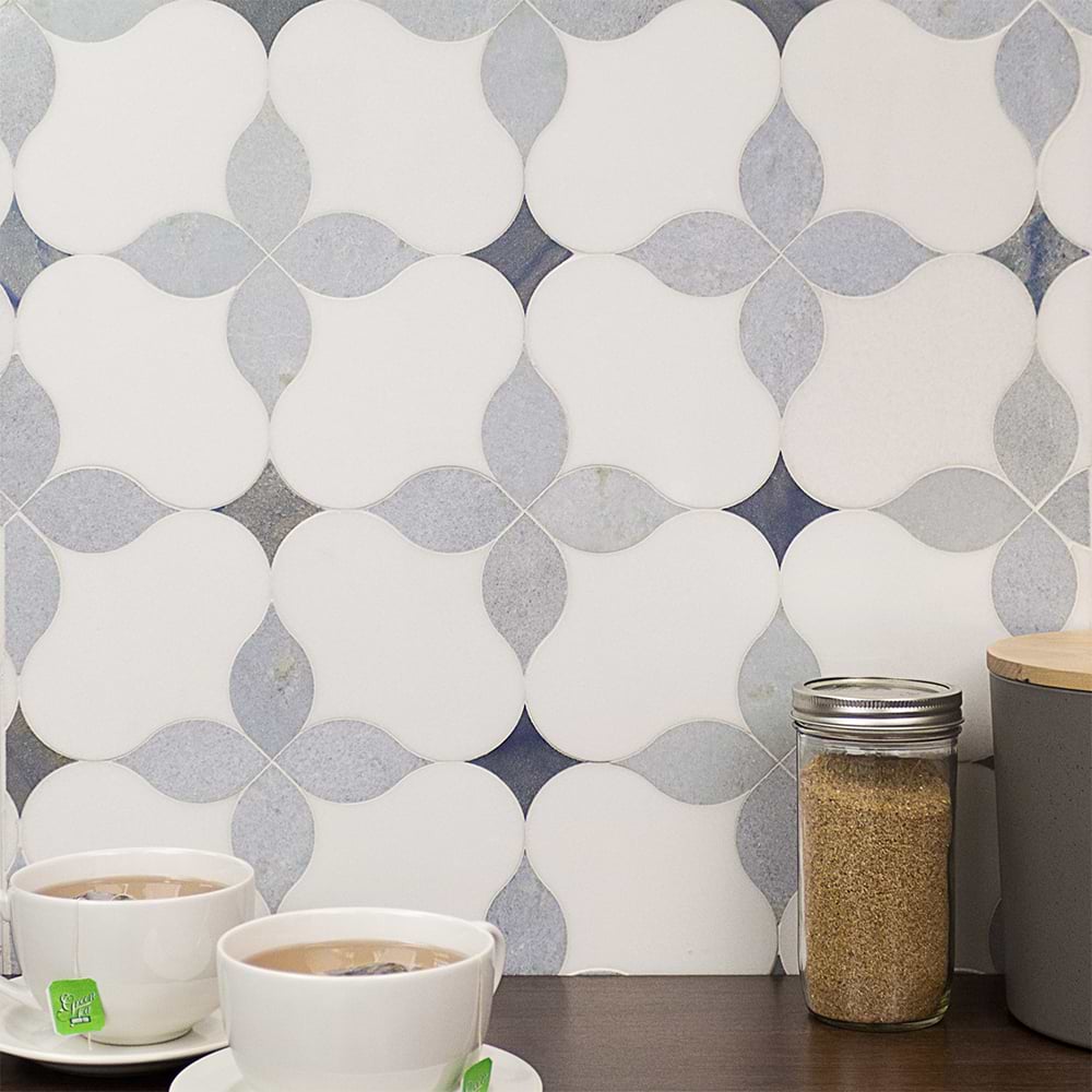 Shop MJ Blue Blazingstar - White Thassos, Blue Celeste & Azul