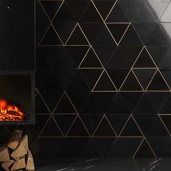 Axil Nero - Nero Marquina & Brass Polished Marble + Brass