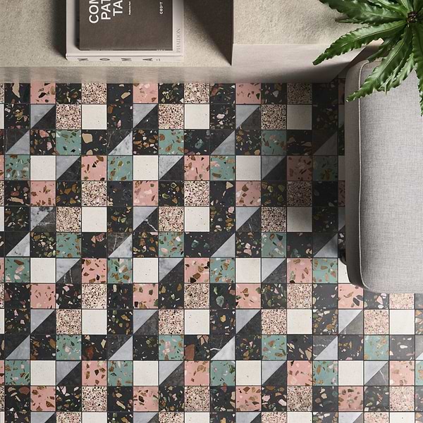 Elizabeth Sutton Terrazzi Lark Mixed Finish Marble + Terrazzo