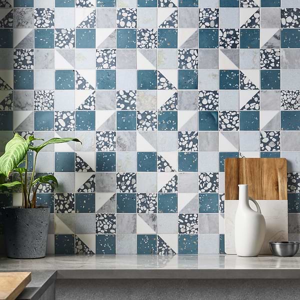 Elizabeth Sutton Terrazzi Starling Mixed Finish Marble + Terrazzo