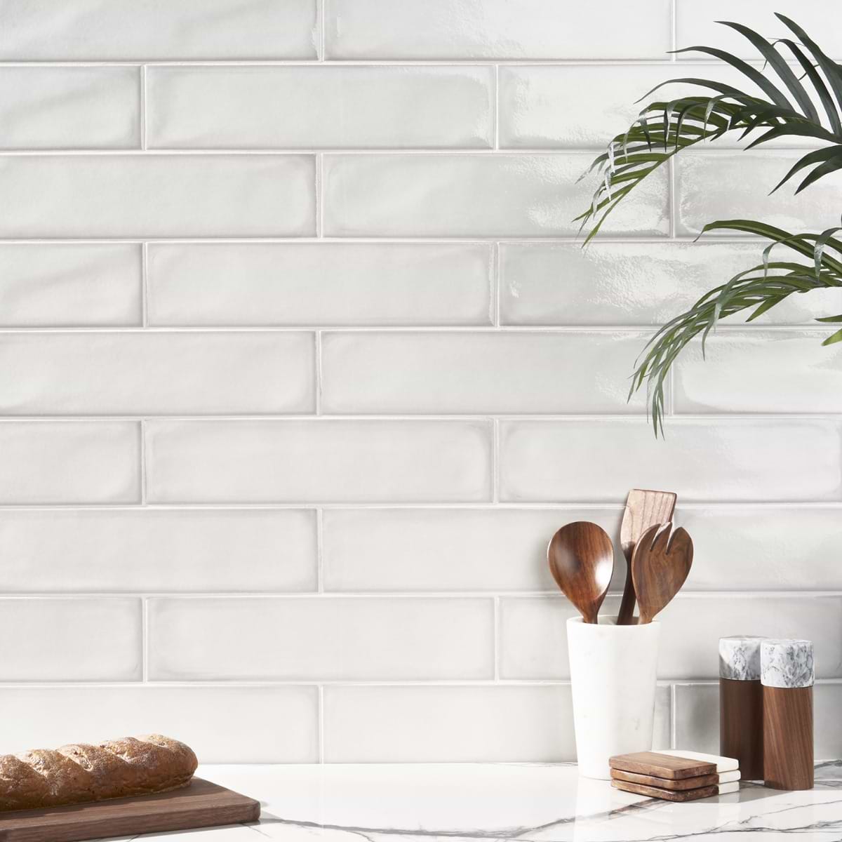 Shop Stacy Garcia ArtBlock Gloss Bianco 4x16 | SohoStudioCorp.com