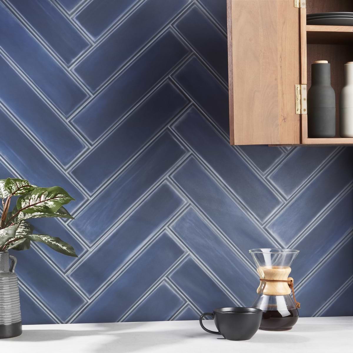 Shop Stacy Garcia ArtBlock Denim Blue 4x16 Matte | SohoStudioCorp.com