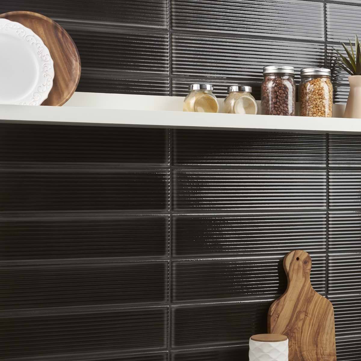 Shop Stacy Garcia ArtBlock Grooved Nero 4x16 | SohoStudioCorp.com