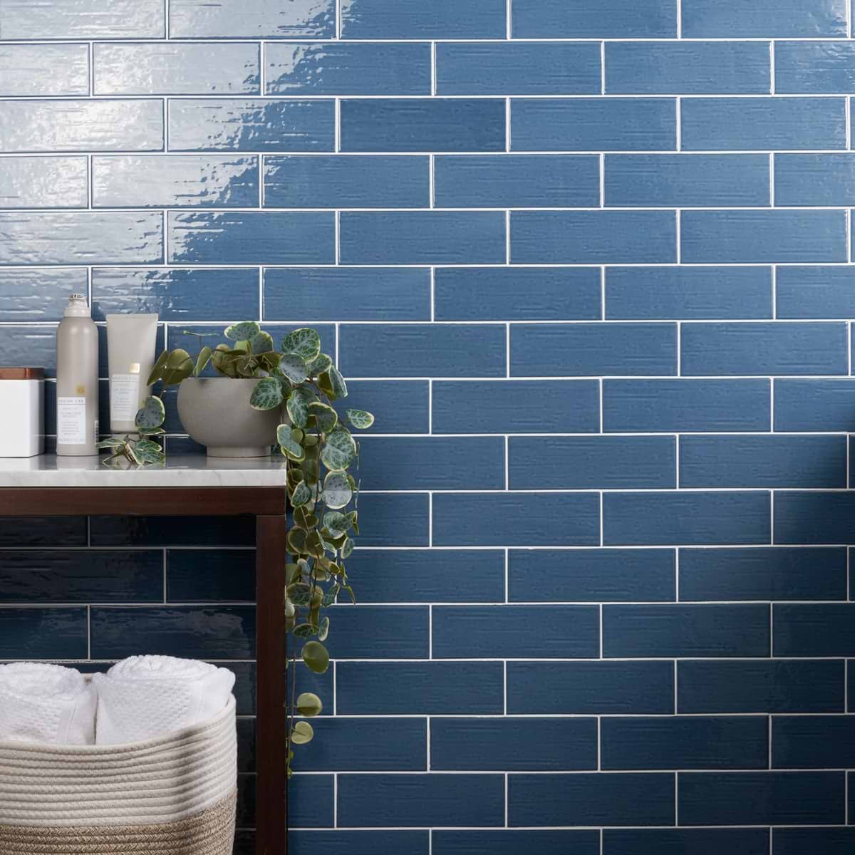 Shop Una Blue Polished 3x9 | SohoStudioCorp.com