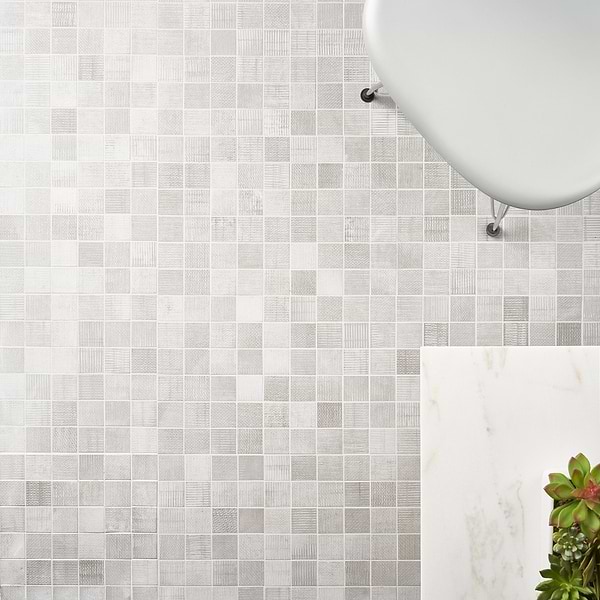 Close Out - Organic Rug Smoke Gray 2x2 Matte Porcelain Mosaic Tile