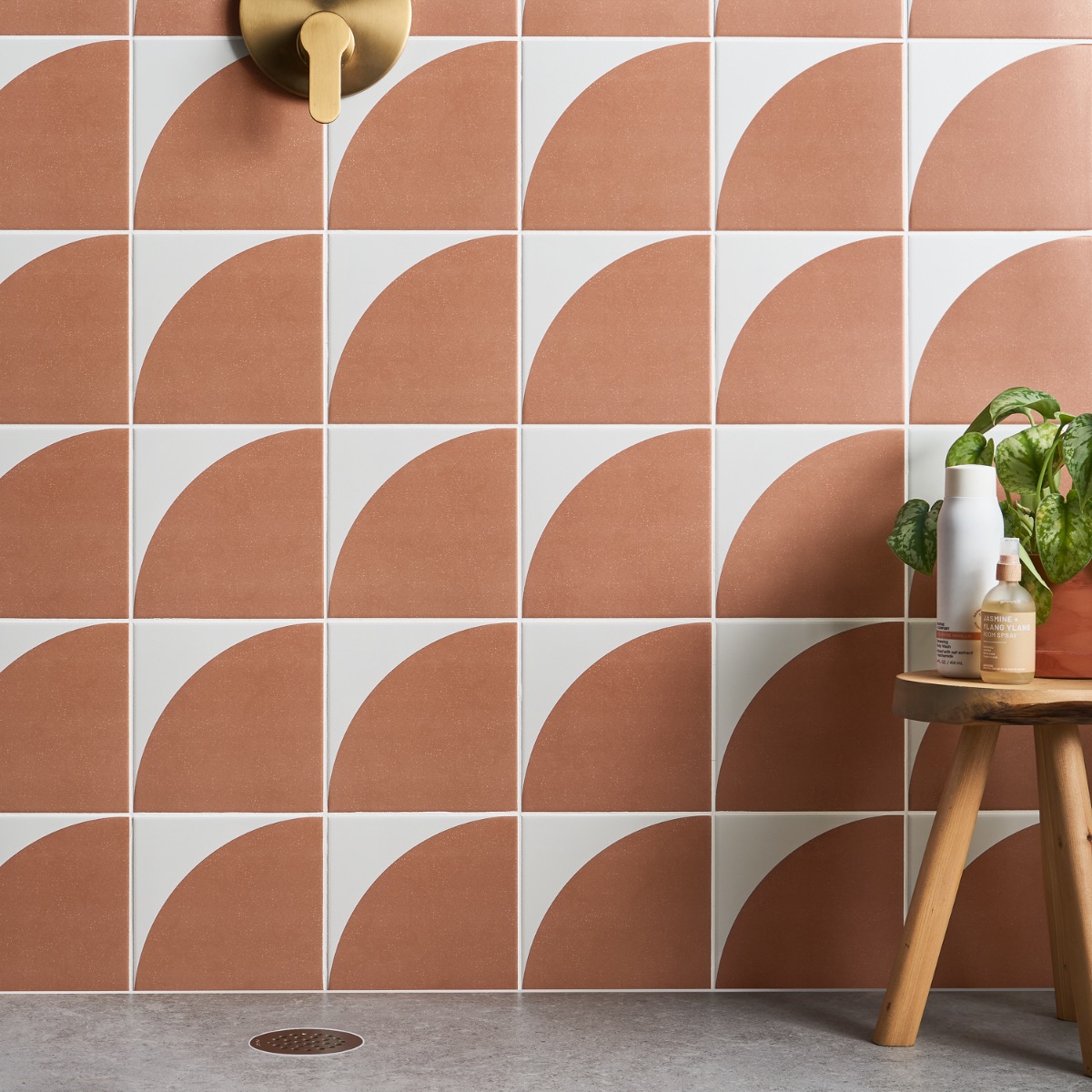 Shop Sample-Stacy Garcia Maddox Deco Floor Terracotta 8x8
