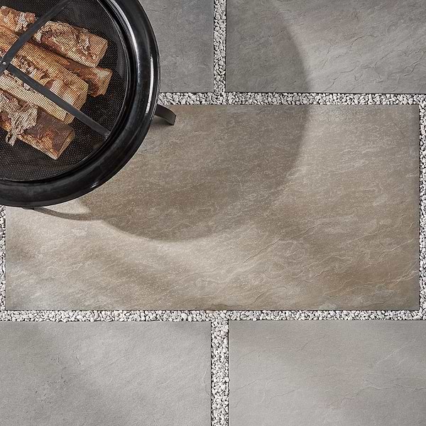 Hillmount Bluestone Full Color 24x48 Porcelain Paver Textured Porcelain