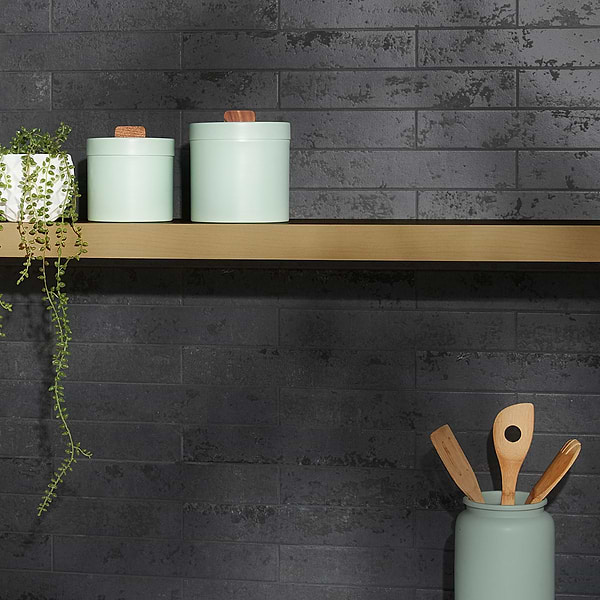 Close Out-Artile Black Gold 2x14 Matte Porcelain Tile; in Black Porcelain; for Backsplash, Bathroom Floor, Bathroom Wall, Commercial Floor, Floor Tile, Kitchen Floor, Kitchen Wall, Outdoor Floor, Outdoor Wall, Pool Tile, Shower Floor, Shower Wall, Wall Tile; in Style Ideas Contemporary, Industrial, Modern, Traditional, Transitional