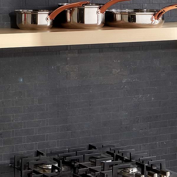 Artile Black Gold 1x3 Weave Matte Porcelain Mosaic Tile