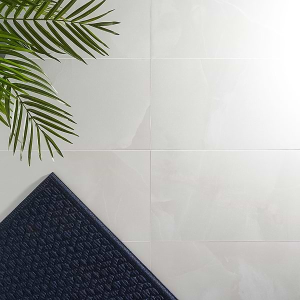 Lithe Aztec Onyx Bianco 12x24 Matte; in White Porcelain; for Backsplash, Bathroom Floor, Bathroom Wall, Commercial Floor, Floor Tile, Kitchen Floor, Kitchen Wall, Outdoor Floor, Outdoor Wall, Shower Floor, Shower Wall, Wall Tile; in Style Ideas Classic, Contemporary, Modern, Traditional, Transitional