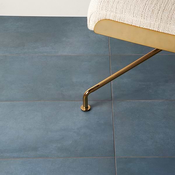 Blacksmith Indio 12x24; in Blue Porcelain; for Backsplash, Bathroom Floor, Bathroom Wall, Commercial Floor, Floor Tile, Kitchen Floor, Kitchen Wall, Outdoor Floor, Outdoor Wall, Pool Tile, Shower Floor, Shower Wall, Wall Tile; in Style Ideas Art Deco, Contemporary, Mid Century, Modern
