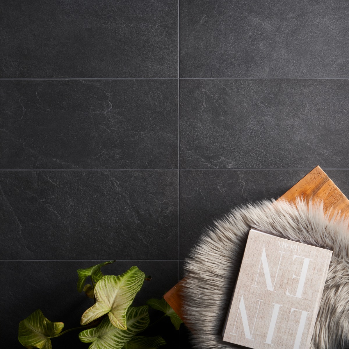 Shop Motley Charcoal Black 12x24 | SohoStudioCorp.com