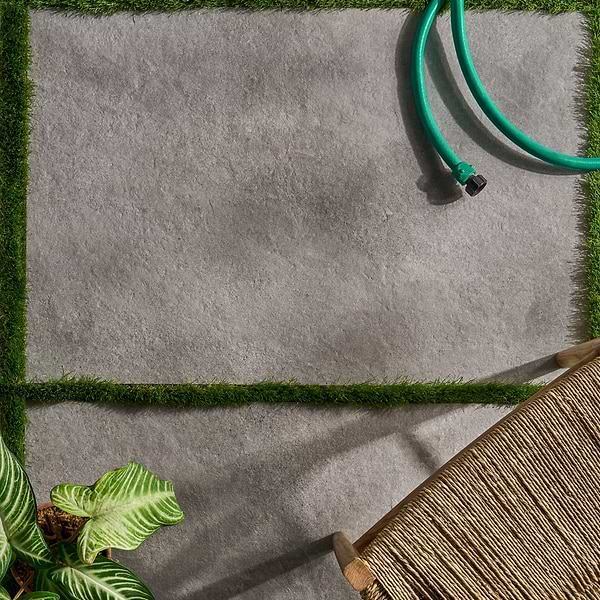 Motley Slate Gray 24x36 2CM Limestone Look Matte Porcelain Paver