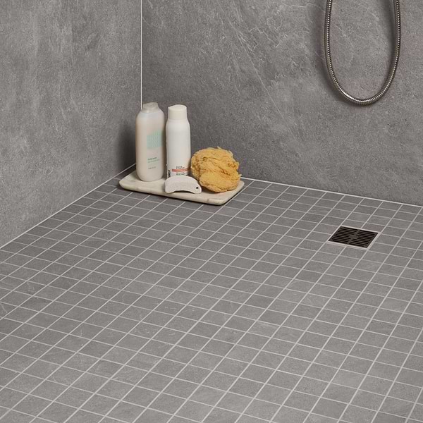 Motley Silver Gray 2x2 Limestone Look Matte Porcelain Mosaic Tile
