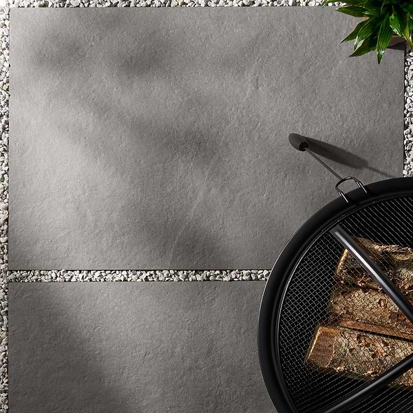 Motley Silver Gray 24x36 2CM Limestone Look Matte Porcelain Paver