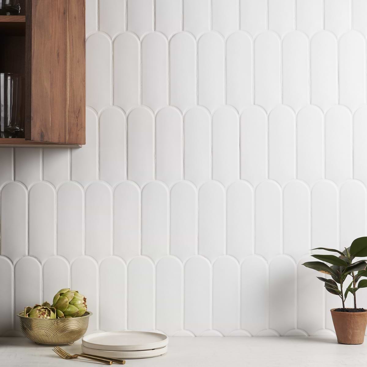 Fan White 3x8 Matte 