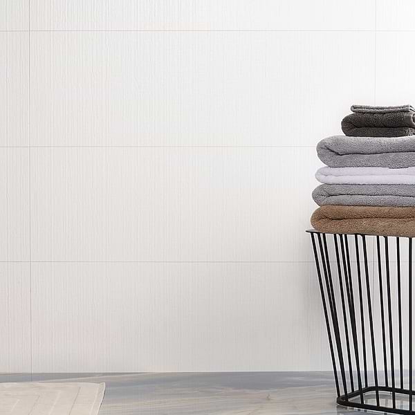 Angela Harris Walsh Dernia Snow 12x36 Matte; in White Ceramic; for Backsplash, Bathroom Wall, Kitchen Wall, Shower Wall, Wall Tile; in Style Ideas Cottage, Craftsman, Farmhouse, Industrial, Mid Century