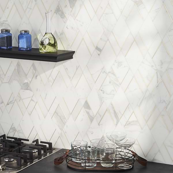 Xena Calacatta - Calacatta Gold & Brass Polished Marble + Brass